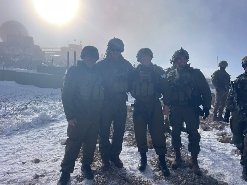 IDF soldier near UN post