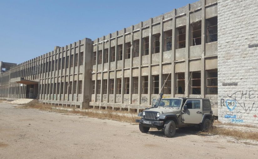 The headquarters building of the Syrian forces on Golan heights 🏢