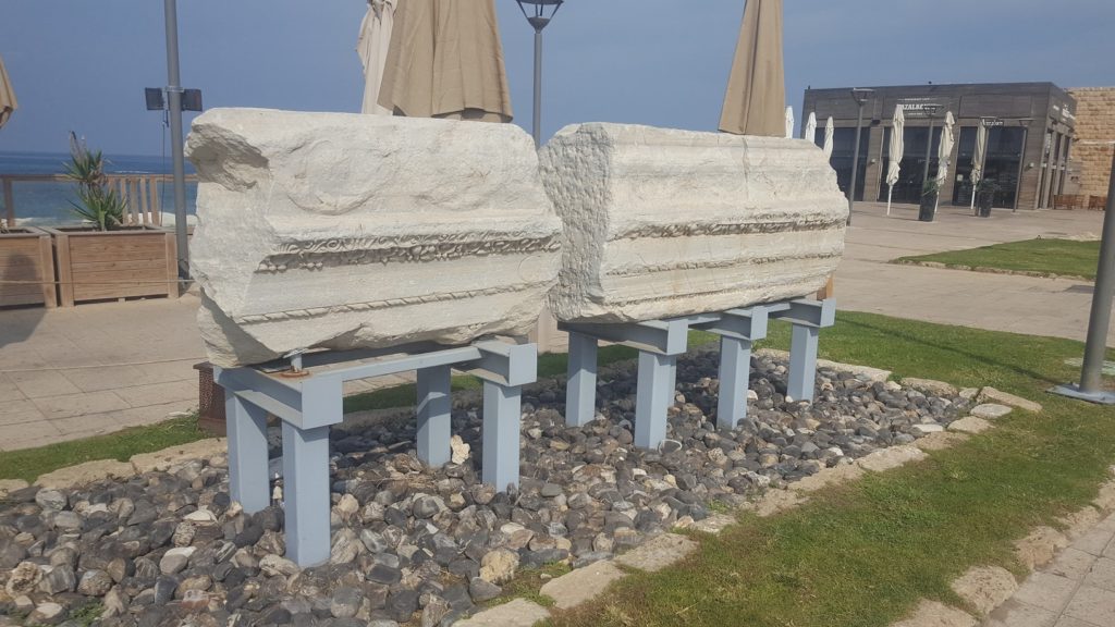 Inscribed stones and Sarcophagi - Caesarea