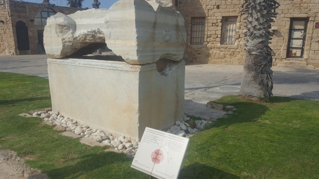 Inscribed stones and Sarcophagi - Caesarea