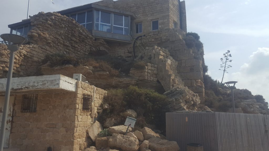 The Citadel now used for a nice Greek style restaurant - Limani , would have fit perfectly now, but it  closed due to the Coronavirus... Caesarea