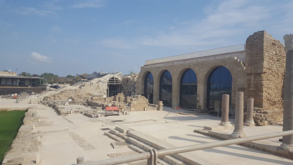 The visitors center - What used to be the heart of Caesarea