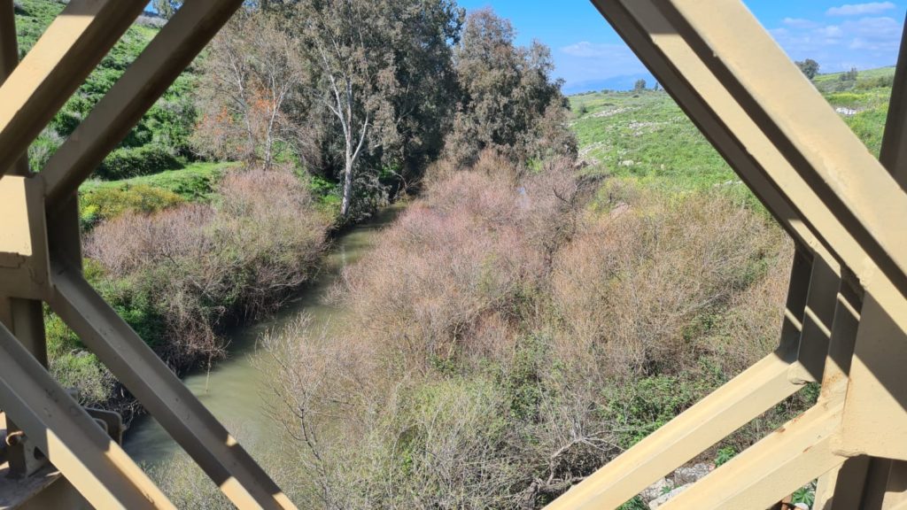 Looking on Jordan river from above it - Bnot Ya'akov