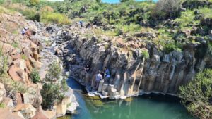 Those Basalt Hexagon columns are formed when the Lava is cooling down.