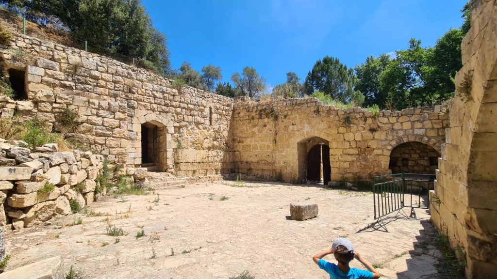 The inner court of the farmhouse