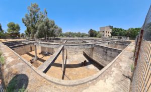 The filtering pools for the water that have been pumped - Tel Afek