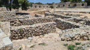 The Egyptian governor's residence, that was buried under the fortress court - Tel Afek