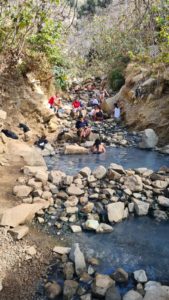 The hot springs from below