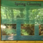 What lies beneath, Spring cleaning, Every drop counts - Sign - Blue Spring