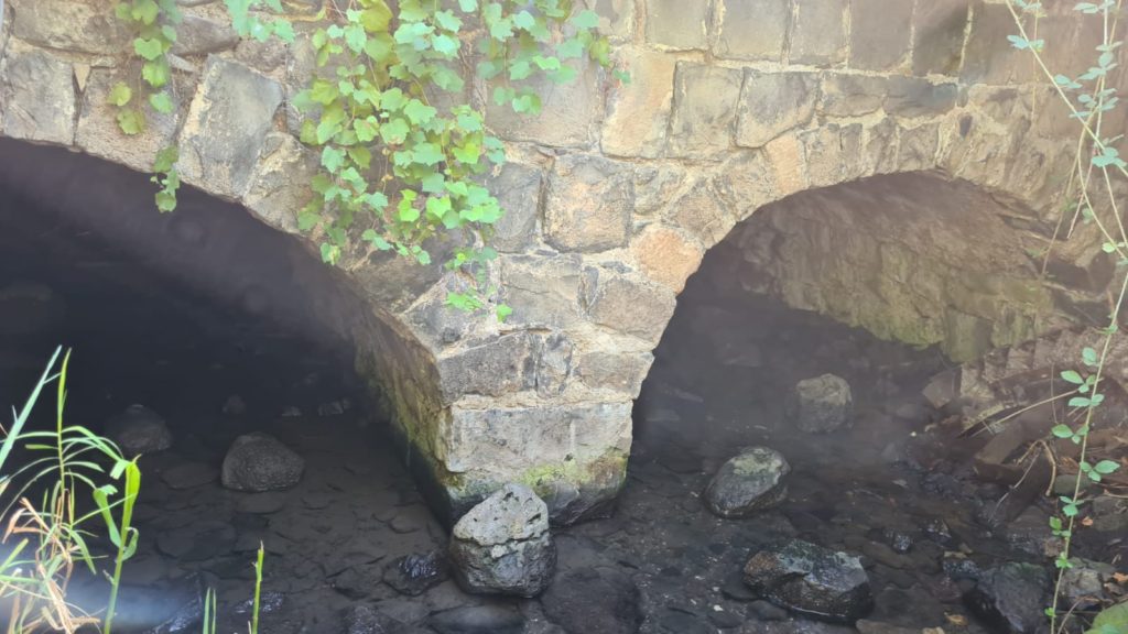 The two mill outflow tunnels