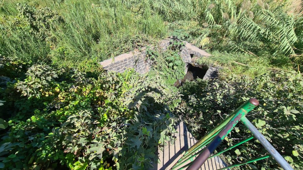 And looking down on the watermill