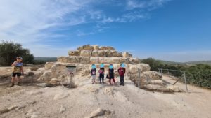 This stepped pyramid shaped structure built of dressed stone is the only one in Israel. - Hurvat Midras