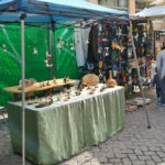 Handicraft stand in the art fair (happens on Fridays and Tuesdays in the pedestrians mall of the street)