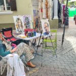 Handicraft stand in the art fair (happens on Fridays and Tuesdays in the pedestrians mall of the street)