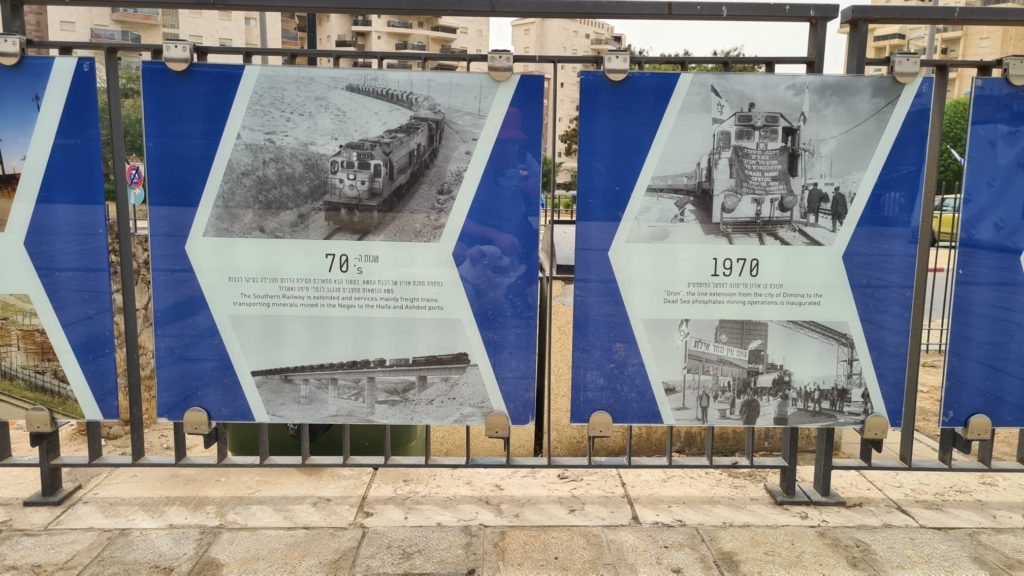 Time line of the railway to Beer Sheva and south of it. - Beer Sheva old train station