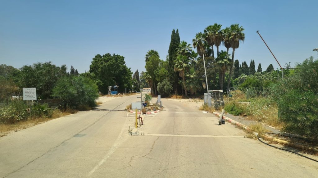 Sayeret Matkal base gate. The guard was a soldier from the unit without uniforms (make you understand how different the unit is)