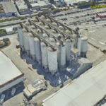 Ariel view of the second grain complex still standing and unused (source: simplex-smart3D.com)