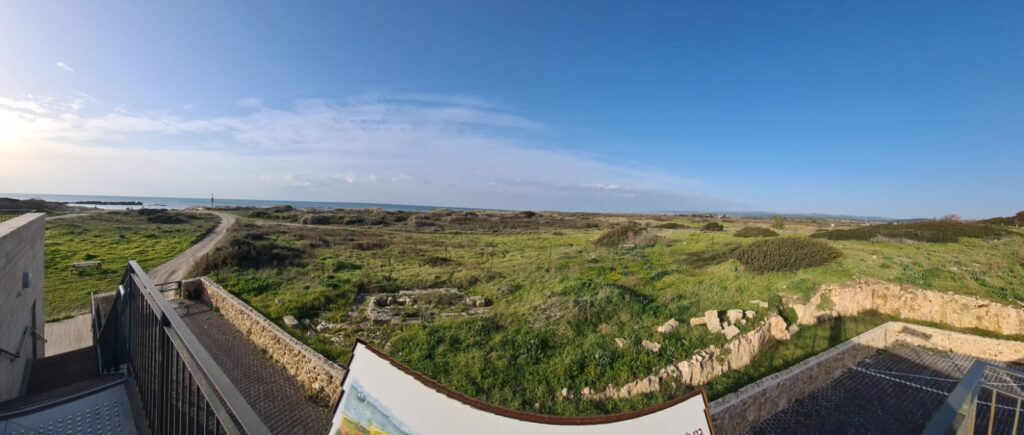 Looking North along the sea from the roof of the visitor center building