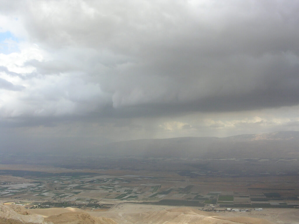 The Jordan valley from the top of the Sartaba