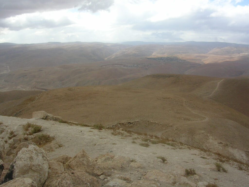 The Jordan valley from the top of the Sartaba