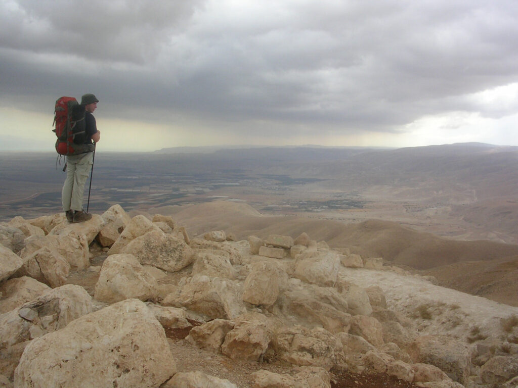 The Jordan valley from the top of the Sartaba