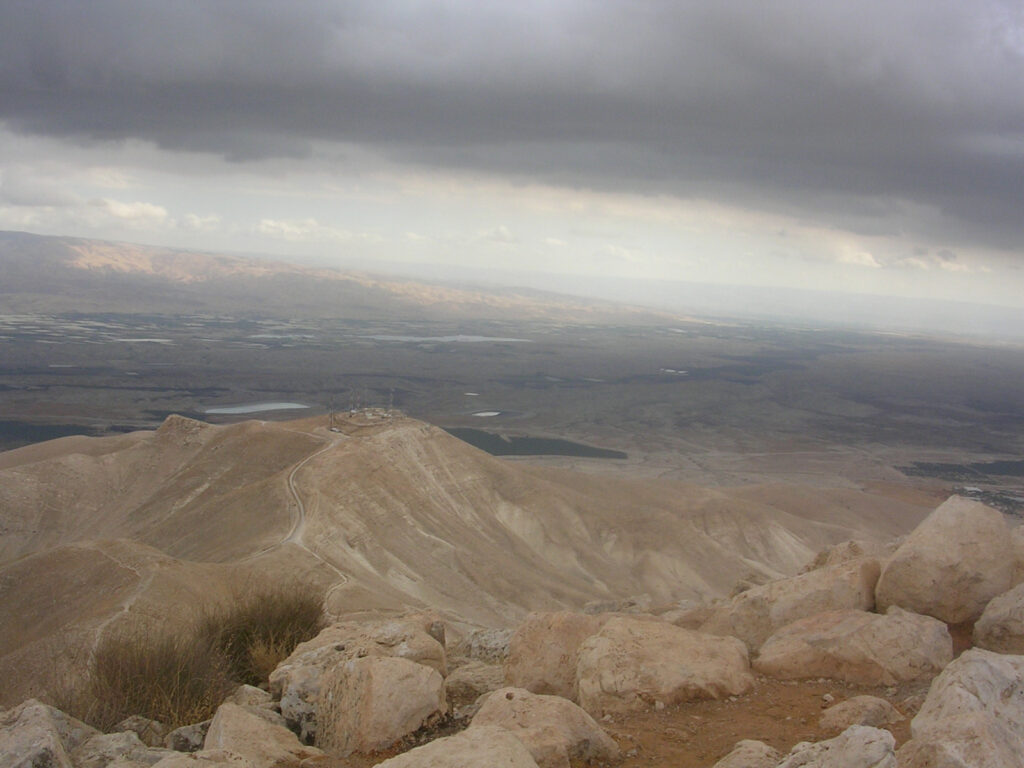 The Jordan valley from the top of the Sartaba