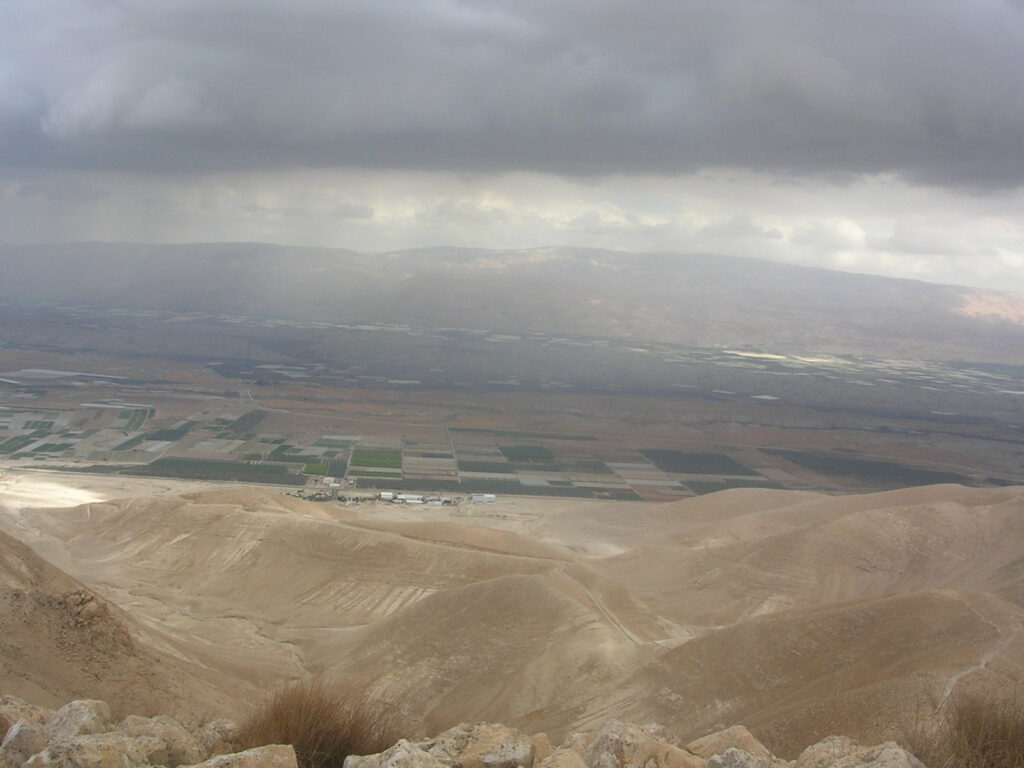 The Jordan valley from the top of the Sartaba