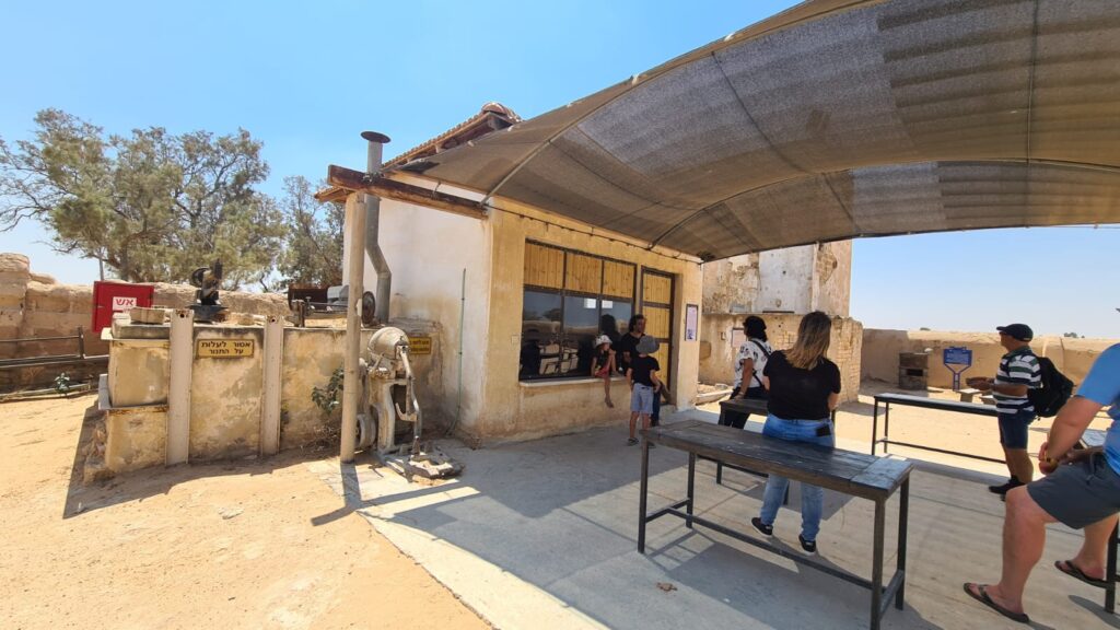 The bakery, the original building is what is building of bricks. The access to the oven is lowered as building the oven was too expensive. It still used to this day for tourism.