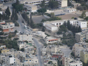 Joseph's Tomb in the middle of Nablus