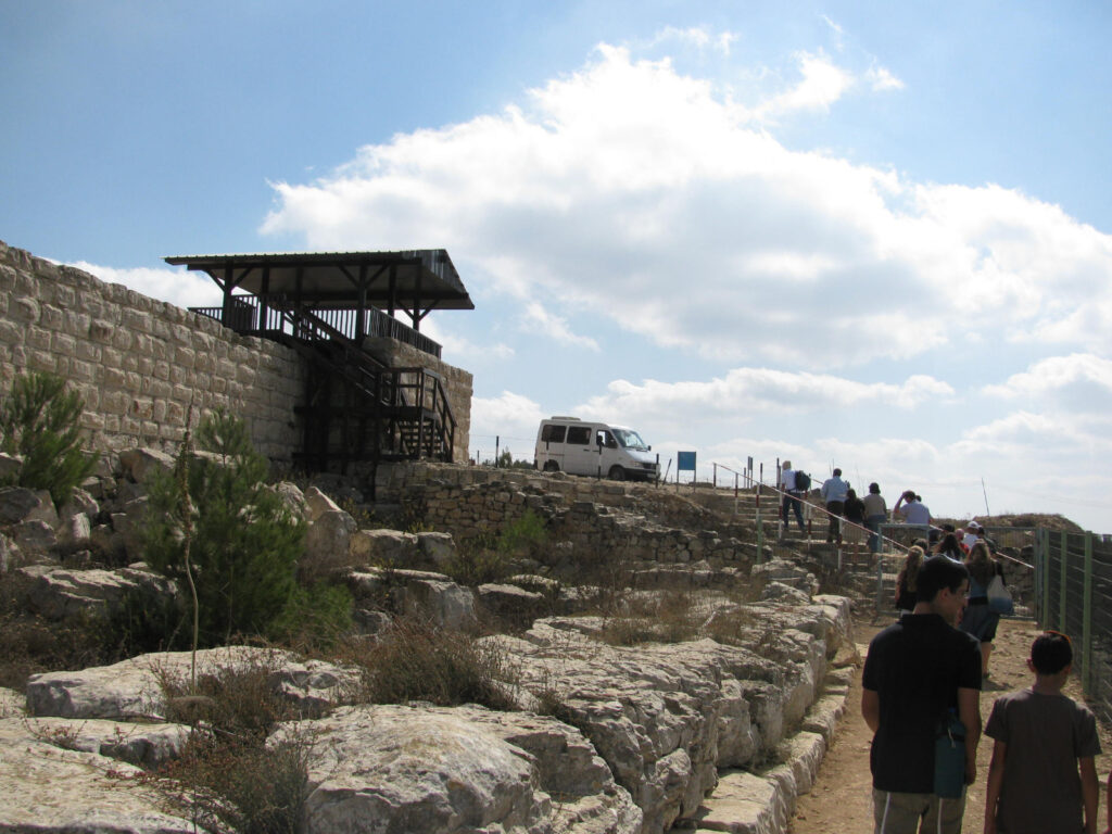 Some of the archeological site on top of the mountain