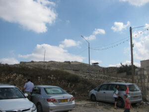 The stairs from Kiryat Luza to the summit of mount Grizim