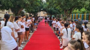 The red carpet to first grade ceremony