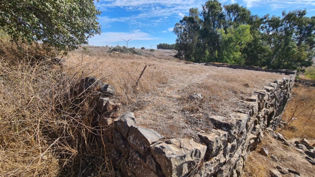 The roof of the room that might have been a stable - Khirbet Berg