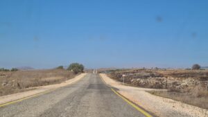 The east road on Golan Heights looking north