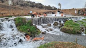 The hot spring surroundings look like an Icelandic landscape - Merom Golan 