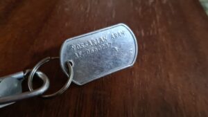 The Dog Tag of Yossarian Aram I carry around on my keys