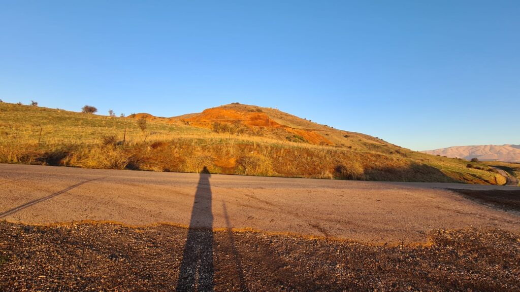 Mount Hermonit north to the site