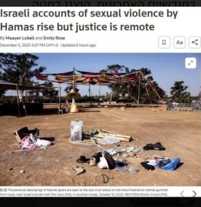 Reuters - Israeli accounts of sexual violence by Hamas rise, but justice is remote