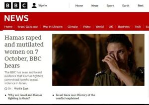 BBC - Hamas raped and mutilated women on October 7th - rapesistance 