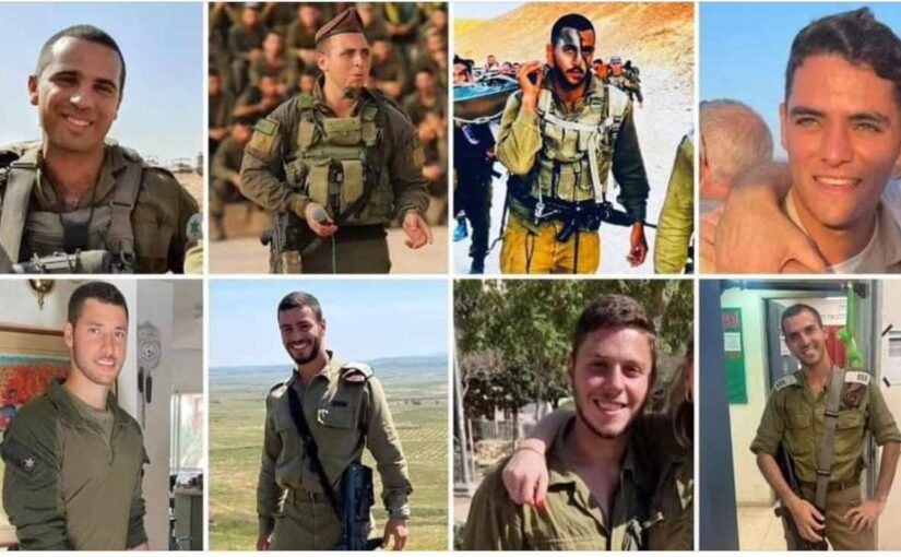 The 8 IDF fallen soldiers, of Golani brigade, which their death announced this morning. The announcement of two more soldiers was published later this day. Bad morning.