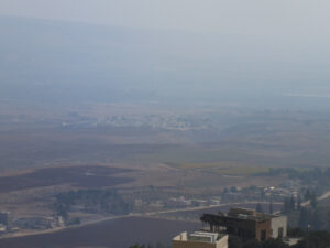 View of Ghajar from El-Khiam in Lebanon