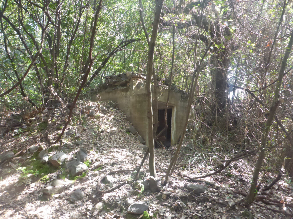 Fighting tunnels along hiking route. Those are from the time before the Six Day War, when the border between Israel and Syria was below the Tel.