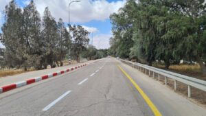 The road leading to Kibbutz Be'eri