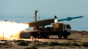 Qader-1 middle range ballistic missile fired by Hezbollah to Tel-Aviv (Source: firstpost.com)