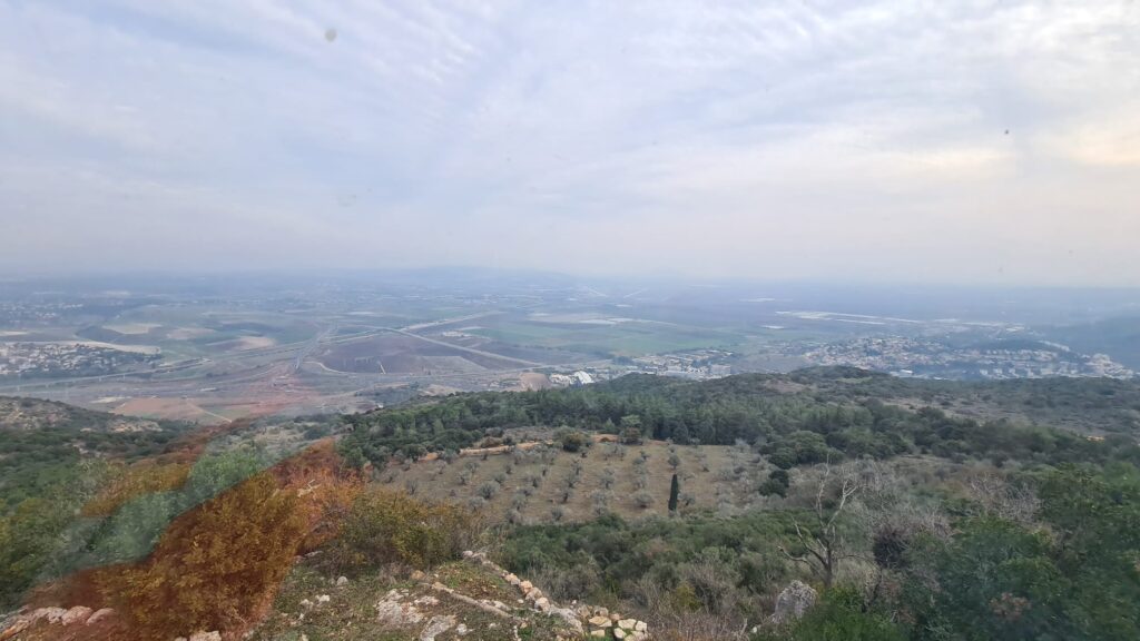 The view from the building on Jezreal valley