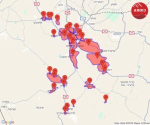 Some of the missiles attacks on Israel this week: Metula from Lebanon (this morning from Lebanon), Beer Sheva and its surroundings (Houti missile Tuesday afternoon), Center of Israel (Houti missile Wednesday 4:00 AM), and Tel-Aviv (Wednesday afternoon from Gaza strip).